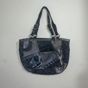 Black/Grey Coach Shoulder Bag